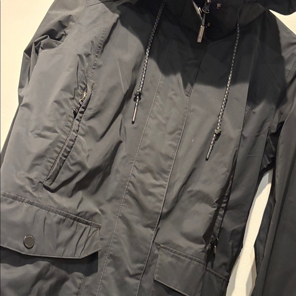 Columbia Black Hooded Waterproof Windproof Jacket - Picture 6 of 7